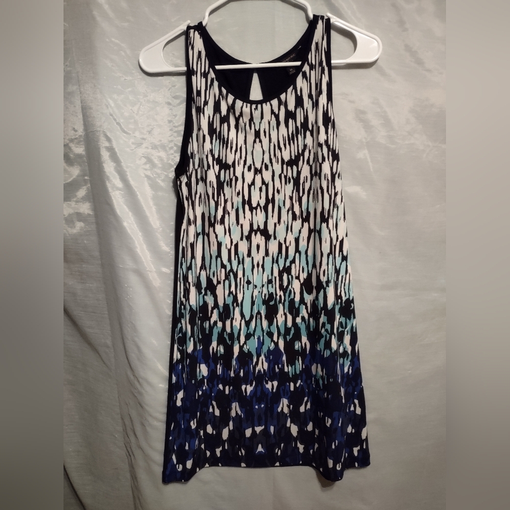 Banana Republic Black and White Graphic Dress